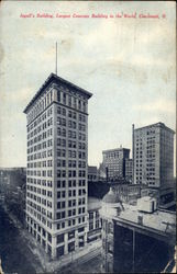 Ingall's Building, Largest Concrete Building in the World Postcard