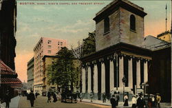 King's Chapel and Tremont Street Postcard