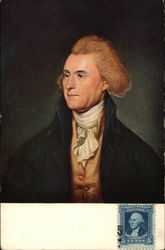 Thomas Jefferson - Portrait by Charles Wilson Peale Presidents Postcard Postcard Postcard