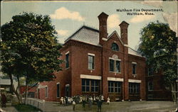 Waltham Fire Department Massachusetts Postcard Postcard Postcard