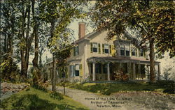 Home of the Late Dr Smith, Author of "America" Postcard