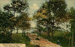 Boston Rock at Prospect Hill Park Postcard