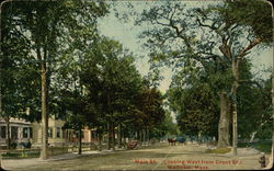 Main Street, looking West from Grant Street Postcard