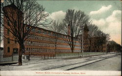 Waltham Watch Company's Factory Massachusetts Postcard Postcard Postcard