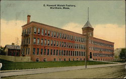 E Howard Watch Factory Waltham, MA Postcard Postcard Postcard