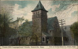 Winter Hill Congregational Church Somerville, MA Postcard Postcard Postcard