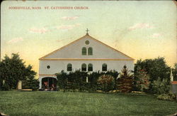 St Catherine's Church Somerville, MA Postcard Postcard Postcard