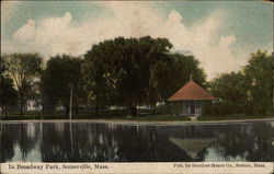 Water View in Broadway Park Somerville, MA Postcard Postcard Postcard