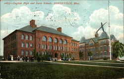 English High and Latin Schools Somerville, MA Postcard Postcard Postcard