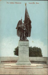 New Soldiers' Monument Somerville, MA Postcard Postcard Postcard