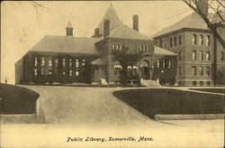 Public Library Somerville, MA Postcard Postcard Postcard