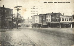 Teele Square West Somerville, MA Postcard Postcard Postcard