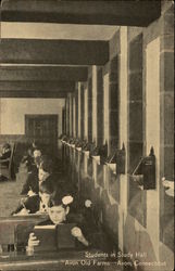 Avon Old Farms - Students in Study Hall Postcard