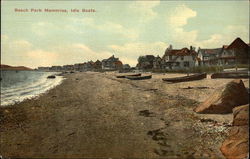 Boats on the Beach Beach Park, CT Postcard Postcard Postcard