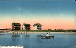 The West End Beach Park, CT Postcard Postcard Postcard