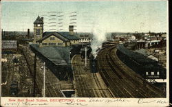 New Rail Road Station Bridgeport, CT Postcard Postcard Postcard