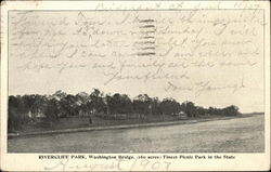 Rivercliff Park - Washington Bridge Bridgeport, CT Postcard Postcard Postcard