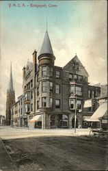 Street View of YMCA Postcard