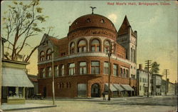 Red Men's Hall Bridgeport, CT Postcard Postcard Postcard