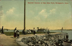 Spanish Cannon at Sea Side Park Postcard