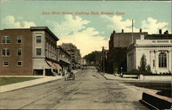 East Main Street, looking East Postcard