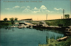 NE Brownstone Company Quarry Hole Cromwell, CT Postcard Postcard Postcard