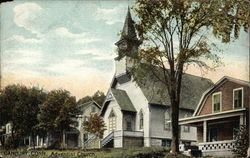 Street View of Adventist Church Postcard