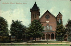 Street View of Methodist Episcopal Church Postcard