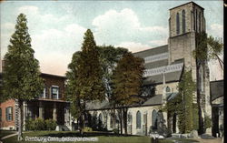 Episcopal Church and Grounds Danbury, CT Postcard Postcard Postcard