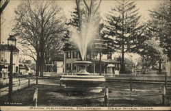 Snow Memorial Fountain Postcard