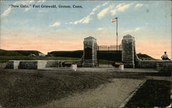 "New Gate," Fort Griswold Postcard