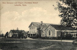 Main Entrance and Chapel - Hotchkiss School Lakeville, CT Postcard Postcard Postcard