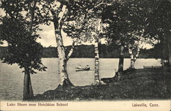 Lake Shore near Hotchkiss School Postcard