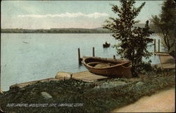 Boat Landing, Lake Wononsco Postcard