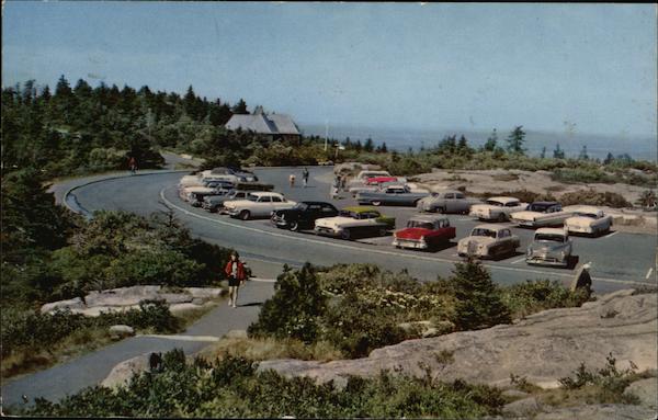 Summit of Mt. Cadillac, Acadia National Park, Mt. Desert Island, Maine ...