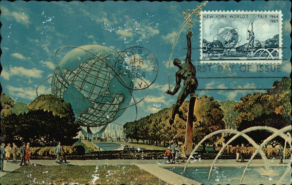 PLAZA OF THE ASTRONAUTS - THE ROCKET THROWER New York World's Fair 1964 ...