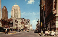 Looking East on Main Street Oklahoma City, OK Postcard Postcard Postcard