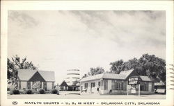 Matlyn Courts Oklahoma City, OK Postcard Postcard Postcard