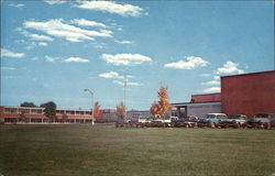 View of High School Postcard