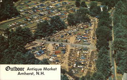 Outdoor Antique Market Postcard