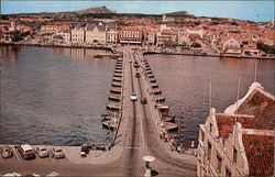 Curacao's Swinging Pontoon Bridge Postcard