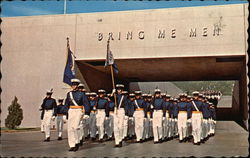 "Bring Me Men." Marching Cadets at the U.S. Air Force Academy, Colorado. Postcard