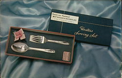 WM Rogers Silverplate Royal Hostess Serving Set Postcard