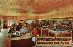 Souvenir and Gift Shop, Dingmans Falls Postcard