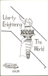 Liberty Enlightening The World Patriotic Postcard Postcard Postcard