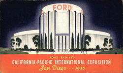 Ford Exhibit, California-Pacific International Exposition, San Diego 1935 1935 California Pacific Exposition San Diego Postcard  Postcard