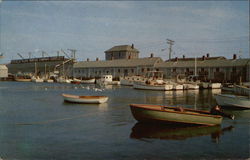 Scallop Fleet at Dock Nantucket, MA Postcard Postcard Postcard