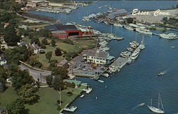 Aerial View of Docking Facilities and Waterfront, looking Northeast Postcard