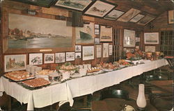 Buffet Served in Covered Bridge Room, Griswold Inn Postcard