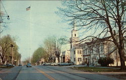 Main Street Newtown, CT Postcard Postcard Postcard